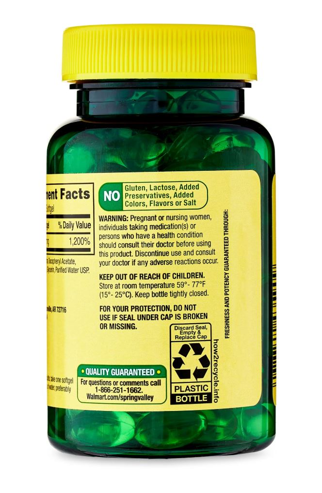 Spring Valley Vitamin E Dietary