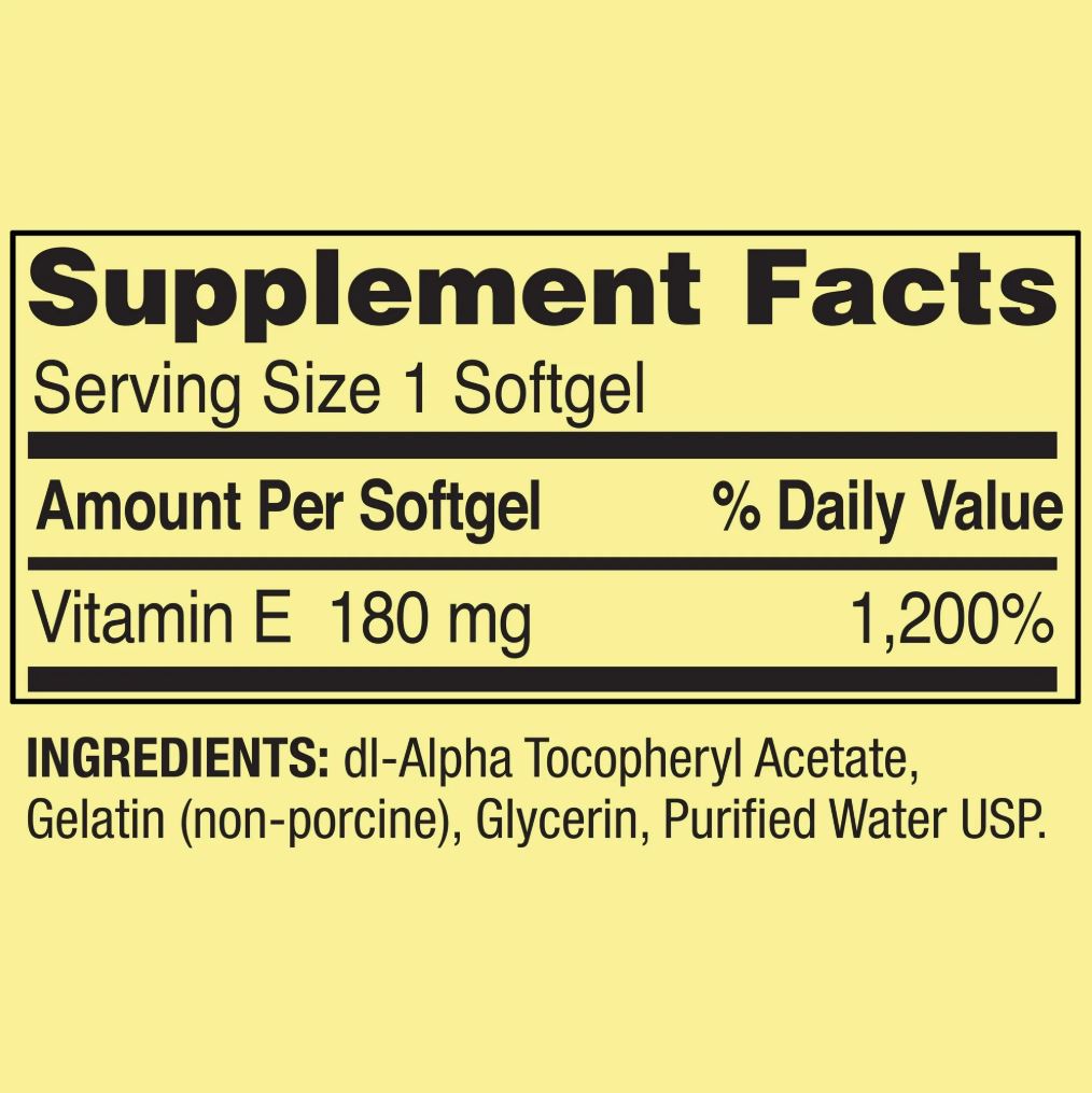 Spring Valley Vitamin E Dietary
