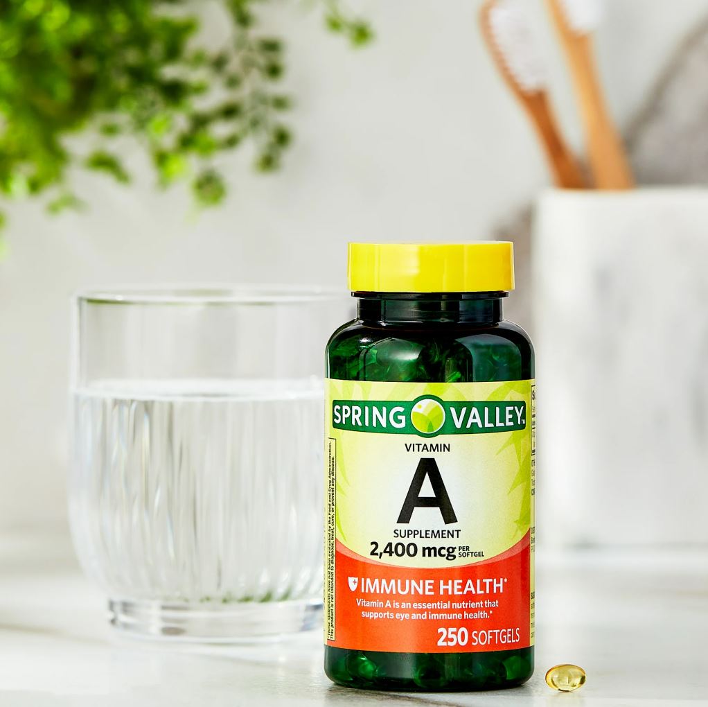 Spring Valley Suplemento de Vitamina A 2,400 Mcg